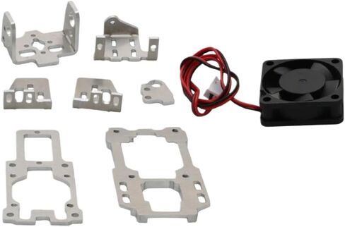 Dual Mounting Bracket 4.8-5V 9G Metal Servo Pan Tilt O3 Camera Mount With Cooling Fan Compatible With Tracking Systems(Only gimbal bracket) in Saudi Arabia