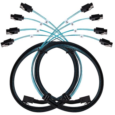 Lemon tree SFF-8643 to 4X SATA Cable, 1m/3.3ft, 2 Pack in Saudi Arabia