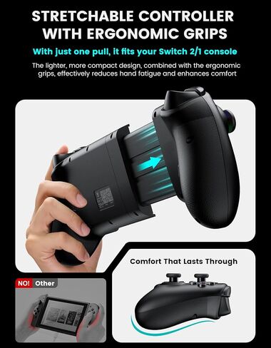 جهاز التحكم المحمول Gammeefy Switch 2 لجهاز نينتندو سويتش 2/1/OLED in Kuwait
