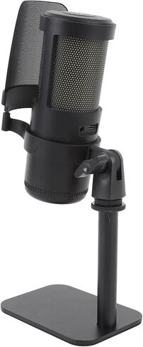 Type C USB Microphone, Condenser Mic with Stable Placement for Gaming & Streaming, Suitable for Laptop, Smartphone & Tablet in Saudi Arabia