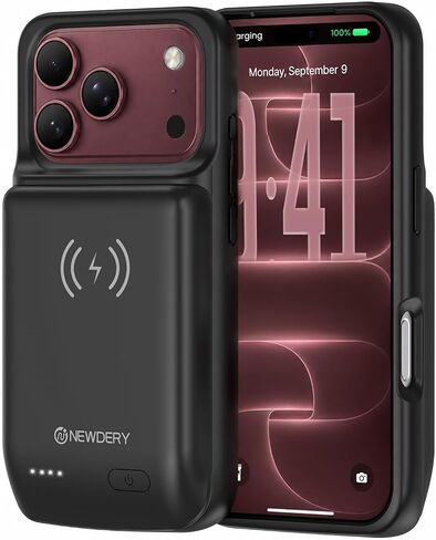 حافظة بطارية NEWDERY بقدرة 10000 مللي أمبير في الساعة لهاتف iPhone 18 Pro /17 Pro حافظة شحن سريعة in Kuwait