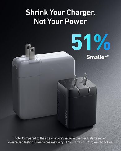 Anker Prime 67W USB C Charger, Anker GaN 3-Port Compact Fast PPS Wall Charger, USB C Cable, Type-C 60W Fast Charging Cable in Saudi Arabia