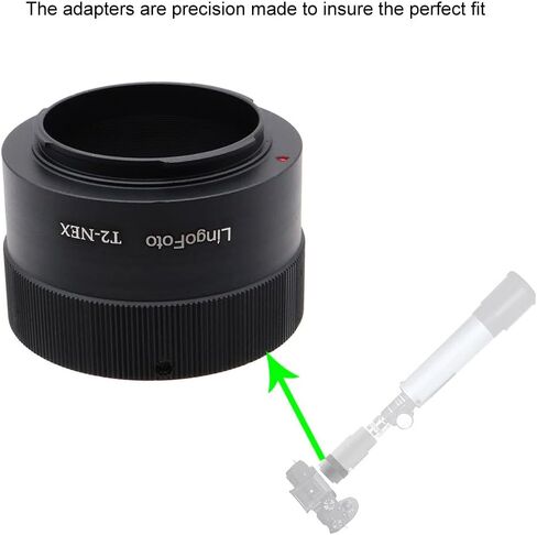 T2-NEX Lens Adapter Ring for Telescopes Microscopes T/T2(M42×0.75mm) Screw Thread Mount Lens and for Sony E Mount Camera Metal Lens Adapter Ring Manual Focus Adapter Ringocus Adapter Ring in Saudi Arabia