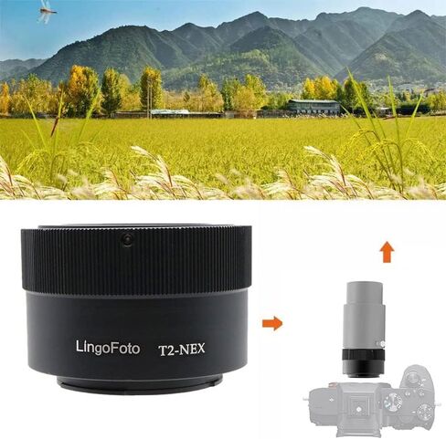 T2-NEX Lens Adapter Ring for Telescopes Microscopes T/T2(M42×0.75mm) Screw Thread Mount Lens and for Sony E Mount Camera Metal Lens Adapter Ring Manual Focus Adapter Ringocus Adapter Ring in Saudi Arabia