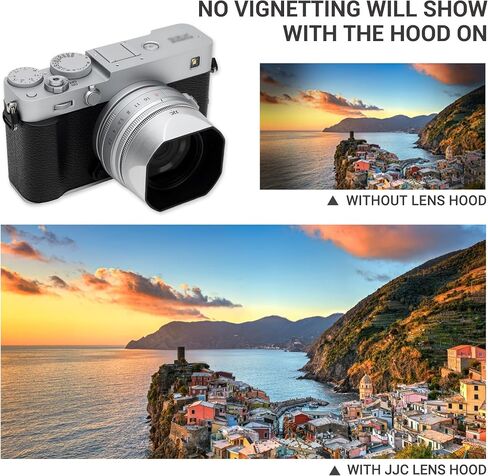 JJC Magnetic Lens Hood for Fujifilm XF 23mm f2.8 Lens on X-E5 Camera, Black in Saudi Arabia