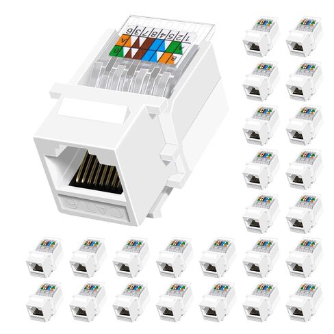 Cat6 RJ45 Keystone Jacks Toolless Ethernet Keystone Jack 12-Pack in Saudi Arabia