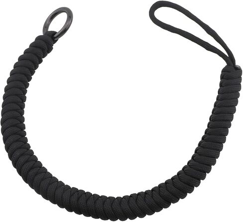Black Nylon Shockproof Camera Wrist Strap Digital Lanyard Round Bracelet Cord Adjustable Seat Belt in Kuwait