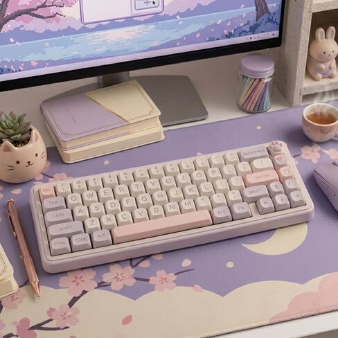 Double Shot PBT Keycaps 124 Keys MOA Profile Cute Custom Keycaps in Saudi Arabia
