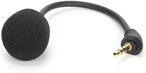 6.3 in Black Replacement Headset Microphone, 3.5mm Noise Canceling Gaming Mic with Gold-Plated Plug for HyperX Mix in Saudi Arabia