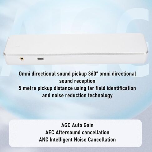 AI Interaction Dedicated Microphone with Noise Reduction for Virtual Communication Silver in Saudi Arabia