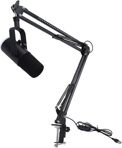 Gaming USB Microphone Dynamic RGB Noise Cancellation Condenser Mic for Streamers PC Gamers (Black) in Saudi Arabia