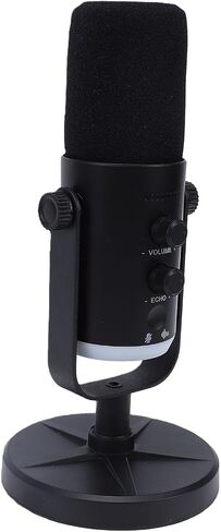 Gaming USB Microphone Dynamic RGB Noise Cancellation Condenser Mic for Streamers PC Gamers (Black) in Saudi Arabia