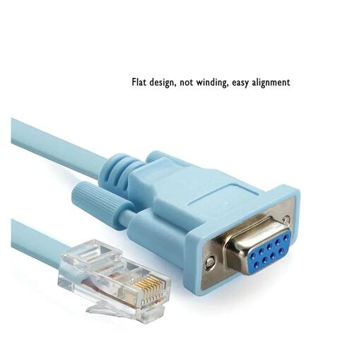 AP-10X RJ45 Network Cord Serial Rj45 to DB9 and RS232 to USB (2 in 1) CAT5 Ethernet Adapter LAN Console in Saudi Arabia