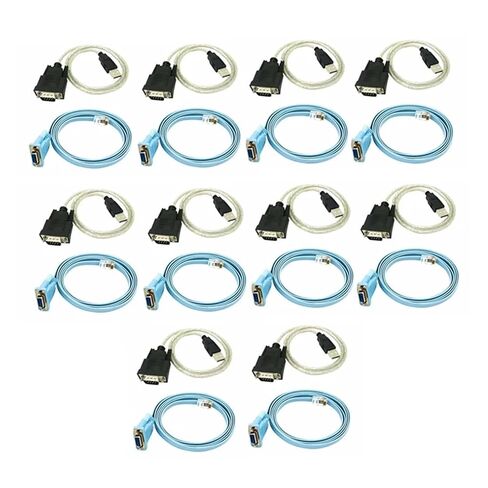 AP-10X RJ45 Network Cord Serial Rj45 to DB9 and RS232 to USB (2 in 1) CAT5 Ethernet Adapter LAN Console in Saudi Arabia
