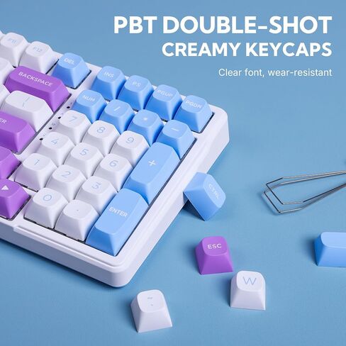 E-YOOSO Z-99 96% Wireless RGB Mechanical Gaming Keyboard, Pastel Creamy in Saudi Arabia