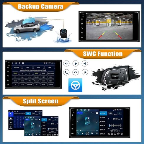 [4+64G] Android 15 Car Radio Stereo for Toyota 4Runner 2003-2009,Tundra 2003-2006,Sequoia 2003-2007 with Wireless Carplay,7 Inch Touchscreen Car Radio with WiFi,GPS,BT,FM/RDS,SWC,EQ in Kuwait