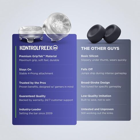 جهاز التحكم KontrolFreek FPS Freek Galaxy Crystal لجهاز تحكم بلاي ستيشن 4 (PS4) وبلاي ستيشن 5 (PS5) | عصا التحكم للأداء | 1 شاهقة، 1 متوسطة الارتفاع | كريستال in Saudi Arabia
