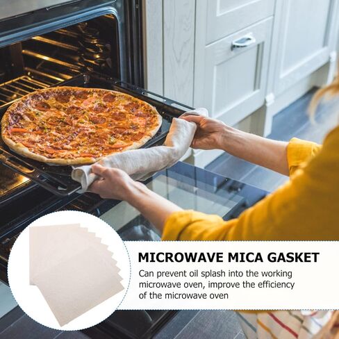 10pcs Microwave Mica Sheets Crisper Sheets Microwave Accessories Heat Resistant in Saudi Arabia