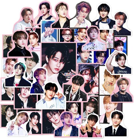 Stray Kids Sticker Pack 40PCS Kpop Stray Kids DO IT Album Photo Stickers Felix HYUNJIN BangChan Vinyl Sticker Pack for Water Bottle Phone Laptop Photo Deals Gift for Stay (Felix) in Saudi Arabia