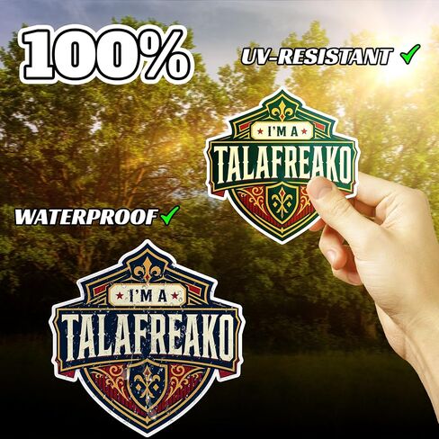 I'm A Talafreako Colorful Political Humor Supporter Unique Artwork Decal Sticker for Water Bottles laptops Phone case car notebooks Diary Books Mug in Saudi Arabia