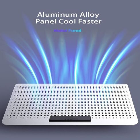 Gaming Laptop Cooler Silent Fan Metal Cooling Pads Port Portable Adjustable Notebook Stand for 12-16 Inch in Saudi Arabia
