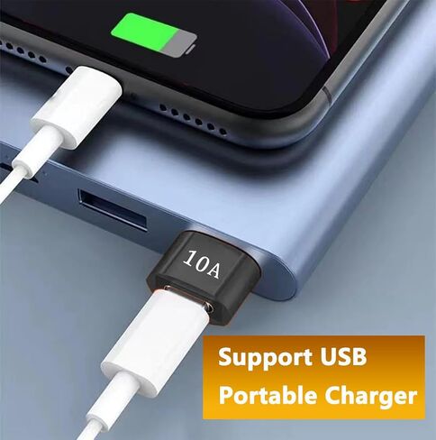 USB to USB C Adapter (4 Pack), Type C Female to USB A Male Adapter, Type C Converter Charger, Compatible with iPhone 17/16/15 Pro Max, iPad Air, Airpods, Samsung Galaxy S26/S25/S24/S23, Pixel in Saudi Arabia
