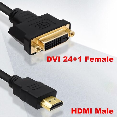 HDMI to DVI Cable Adapter Bi-Directional Converter Connector Cord in Saudi Arabia