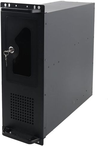 4U Rackmount Server Chassis, 12 x 9.6 ATX/M-ATX/Mini-ITX Dual USB 2.0 Connector, Server Case with Key Lock for Data Centers in Saudi Arabia
