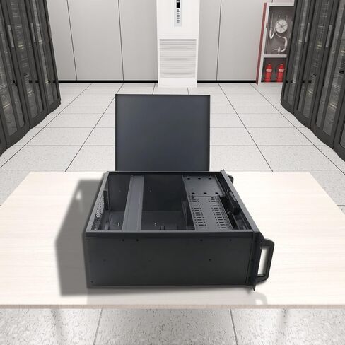 4U Rackmount Server Chassis, 12 x 9.6 ATX/M-ATX/Mini-ITX Dual USB 2.0 Connector, Server Case with Key Lock for Data Centers in Saudi Arabia