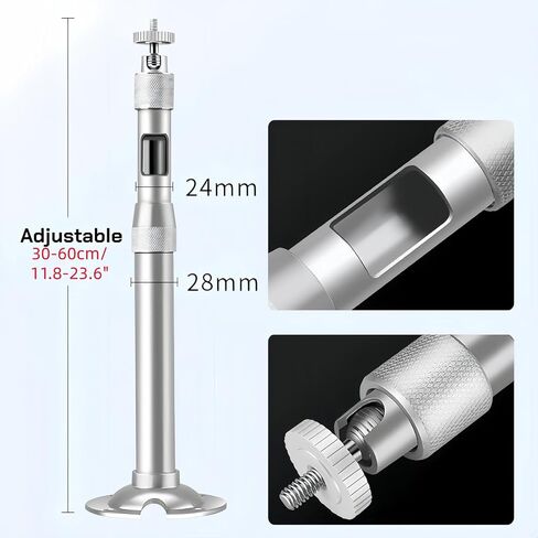 Adjustable Telescopic Security Camera Mount 11.8-23.6 Inch, Aluminum Ceiling Wall Bracket with Large Base Plate, Universal Stand for CCTV Bullet Dome Cameras & Wireless AP in Saudi Arabia