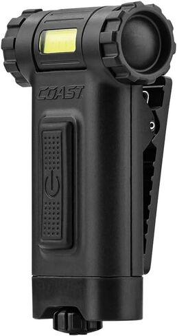 COAST® HX3 80 Lumen Dual Color (White & UV) Magnetic LED Clip Light with Beam Rotation, Black in Saudi Arabia