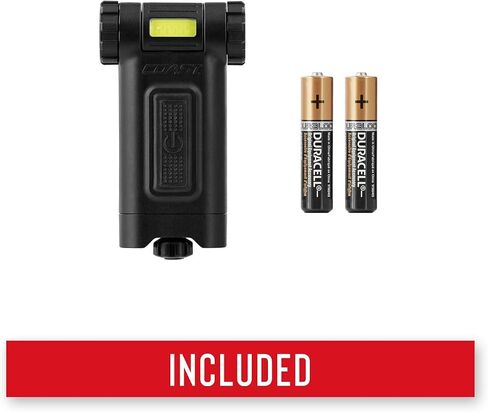 COAST® HX3 80 Lumen Dual Color (White & UV) Magnetic LED Clip Light with Beam Rotation, Black in Saudi Arabia