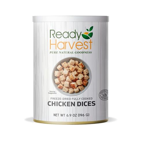 Ready Harvest Freeze-Dried Chicken Dices – Pantry Can | Emergency Food Storage, Camping & Survival Food | 30-Year Shelf Life | 1 Can in Saudi Arabia