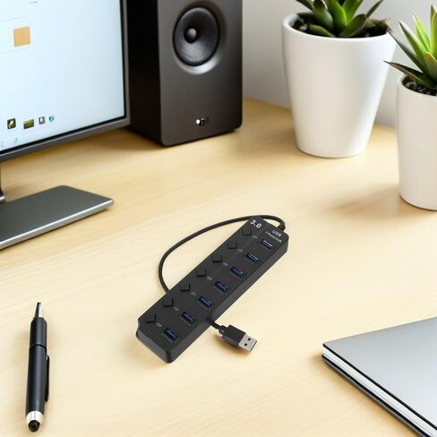 USB 3.0 Hub Adapter with 7 Ports for Laptop Computer in Saudi Arabia