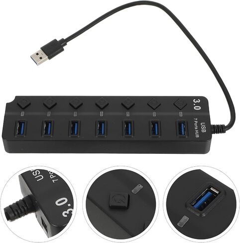USB 3.0 Hub Adapter with 7 Ports for Laptop Computer in Saudi Arabia