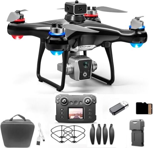 FPV Drone for Adults with Screen Remote Dual Cameras Quadcopter in Saudi Arabia