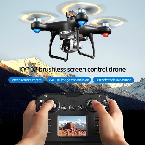 FPV Drone for Adults with Screen Remote Dual Cameras Quadcopter in Saudi Arabia