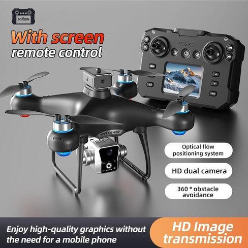 FPV Drone for Adults with Screen Remote Dual Cameras Quadcopter in Saudi Arabia