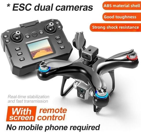 FPV Drone for Adults with Screen Remote Dual Cameras Quadcopter in Saudi Arabia