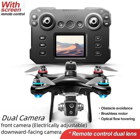 FPV Drone for Adults with Screen Remote Dual Cameras Quadcopter in Saudi Arabia