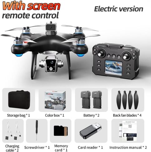 FPV Drone for Adults with Screen Remote Dual Cameras Quadcopter in Saudi Arabia