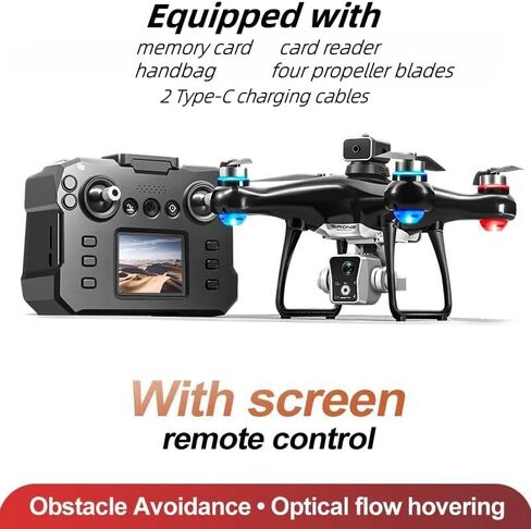 FPV Drone for Adults with Screen Remote Dual Cameras Quadcopter in Saudi Arabia