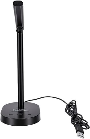Jiawu USB Condenser Microphone with Noise Cancelling Clear Sound for Online Classes Gaming Streaming 2m Adjustable Desktop Microphone in Saudi Arabia