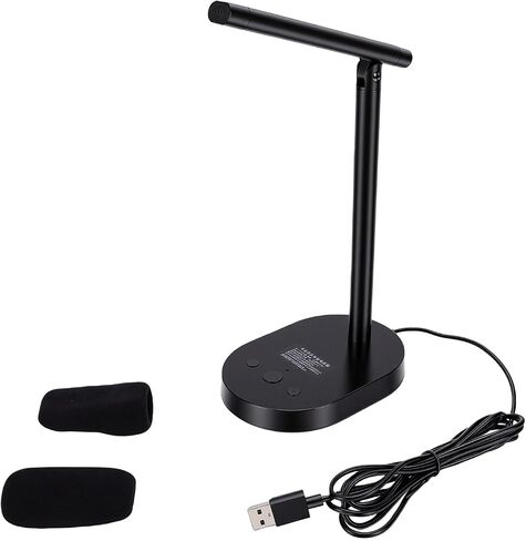 Jiawu USB Condenser Microphone with Noise Cancelling Clear Sound for Online Classes Gaming Streaming 2m Adjustable Desktop Microphone in Saudi Arabia