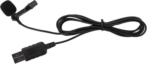 USB Microphone with Clip for Computer Mini Omnidirectional Portable Microphone for PC Lightweight Collar for Video Chat in Saudi Arabia