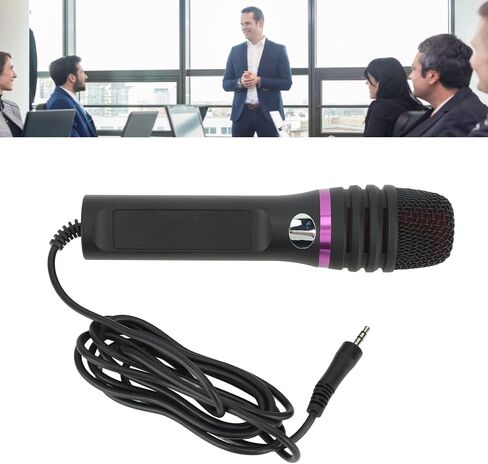 3.5mm Cardioid Microphone with Pop Filter and Tripod Stand for PC Game Recording in Saudi Arabia