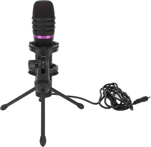 3.5mm Cardioid Microphone with Pop Filter and Tripod Stand for PC Game Recording in Saudi Arabia