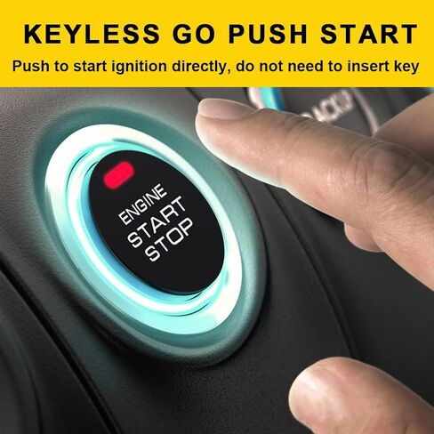 ① Passive keyless Entry Car Alarm System + ② Remote Engine Starter + ③ Push to Start Iginition Button (Support to Connect Original Siren) in Saudi Arabia