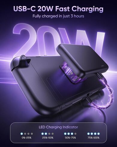 FASTSNAIL 10000mAh Magnetic Power Bank for Nintendo Switch 2/ Steam Deck in Kuwait