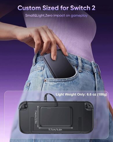 FASTSNAIL 10000mAh Magnetic Power Bank for Nintendo Switch 2/ Steam Deck in Kuwait